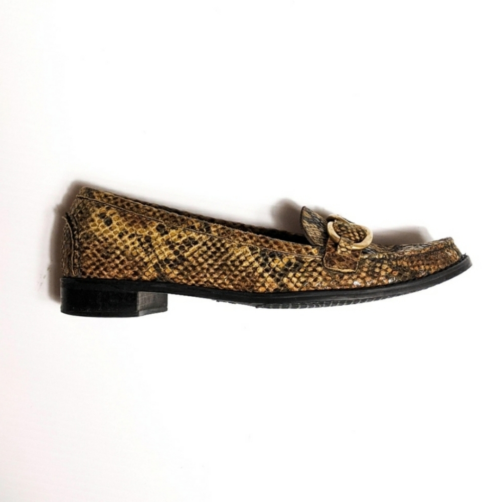 Stuart Weitzman Python Loafers, Euc, 8n - image 3